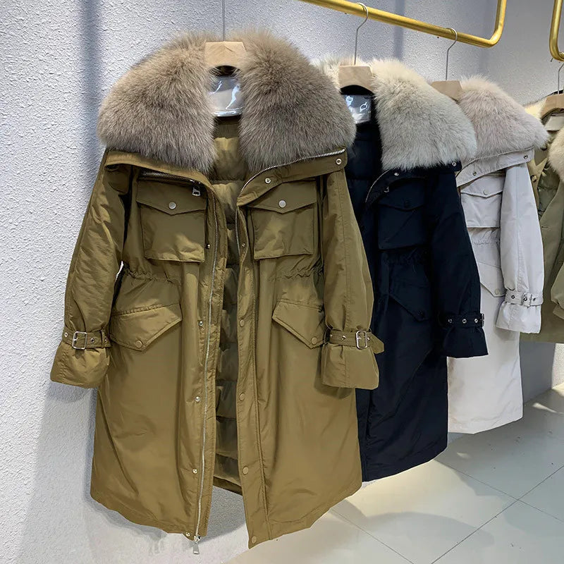 Aurora Luxe 90% down, 100% elegance — your ultimate Winter 2025 coat