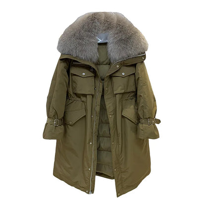 Aurora Luxe 90% down, 100% elegance — your ultimate Winter 2025 coat